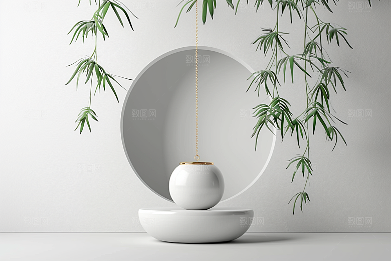 翡翠玉石奢侈品首饰摄影图