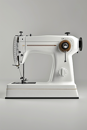 缝纫机纺织服装缝补摄影图