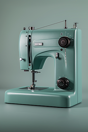 缝纫机裁缝纺织服装摄影图