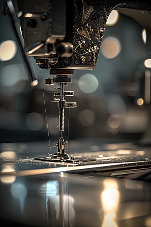 缝纫机工具裁缝摄影图