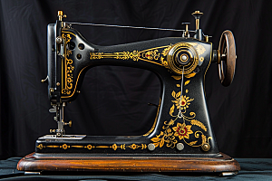 缝纫机工具缝补摄影图