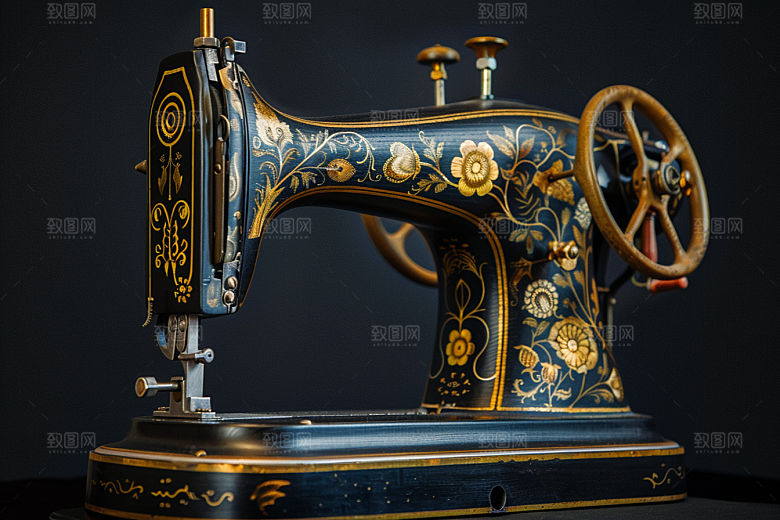 缝纫机工具机器摄影图