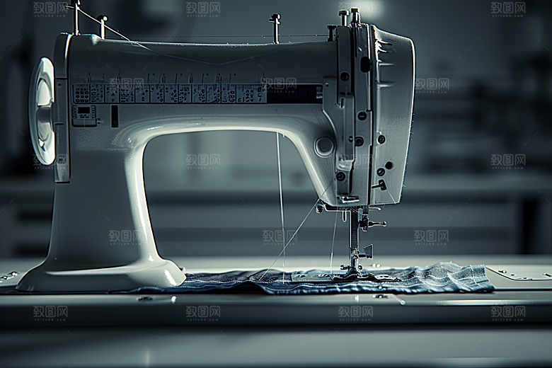 缝纫机工具纺织服装摄影图