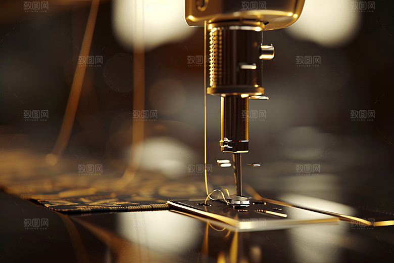 缝纫机纺织服装工具摄影图