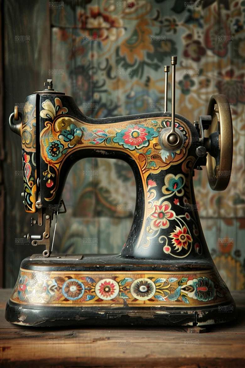 缝纫机工具机器摄影图