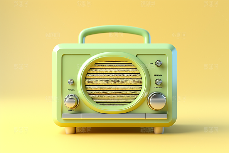 复古收音机时尚音响模型