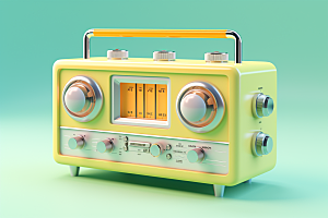 复古收音机活力音乐模型