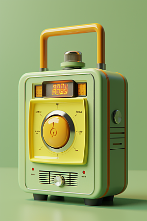 复古收音机高清电波模型