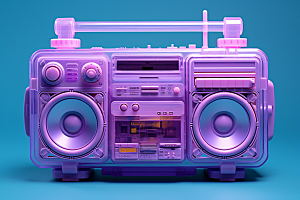 复古收音机高清炫酷模型