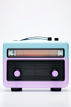复古收音机立体炫酷模型