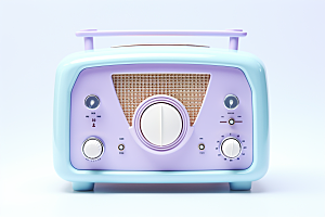复古收音机立体音乐模型