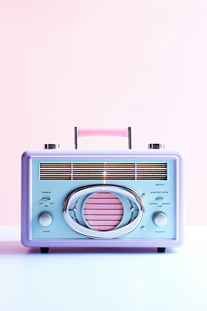 复古收音机时尚立体模型