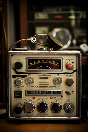 复古收音机电子摇滚模型