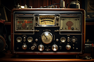 复古收音机立体摇滚模型