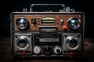 复古收音机设备器材模型