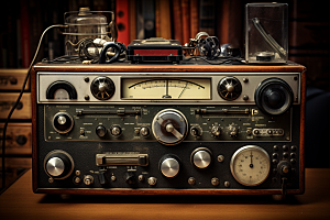 复古收音机立体摇滚模型