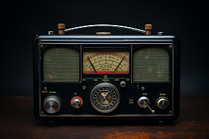 复古收音机器材音乐模型
