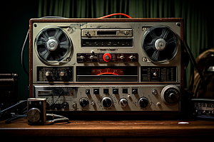 复古收音机高清电子模型