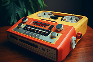 复古收音机摇滚立体模型
