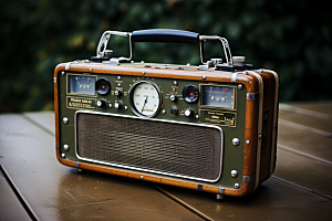 复古收音机高清广播模型