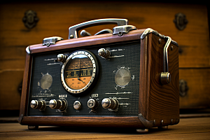 复古收音机3D设备模型