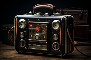 复古收音机广播音乐模型