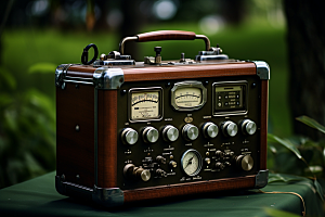 复古收音机音乐电子模型
