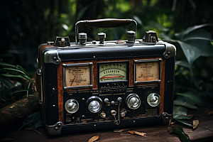 复古收音机音乐高清模型