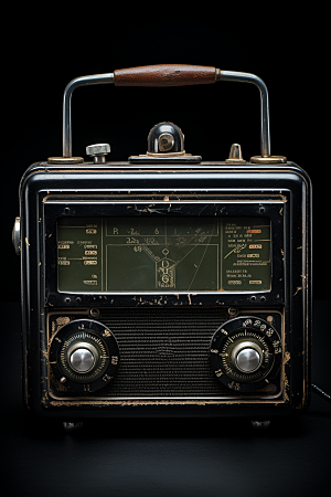 复古收音机设备3D模型