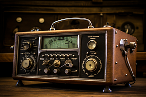 复古收音机播音机摇滚模型