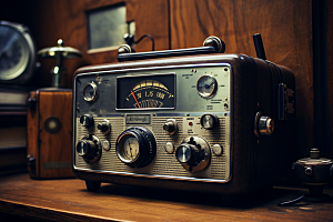 复古收音机器材设备模型