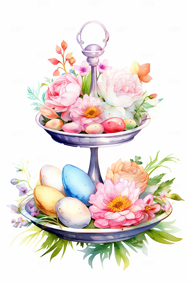 复活节彩蛋西方节日象征插画