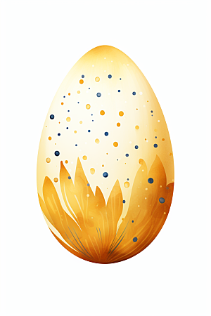 复活节彩蛋高清彩绘插画
