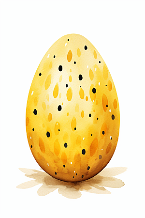 复活节彩蛋传统文化鸡蛋插画