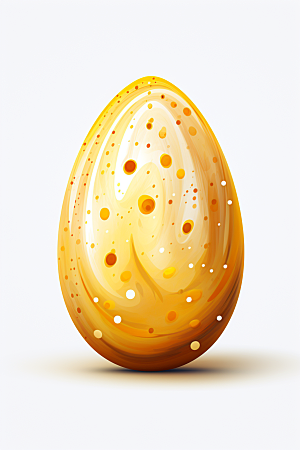 复活节彩蛋鸡蛋彩绘插画