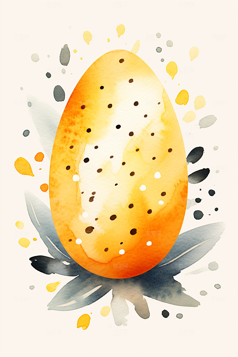 复活节彩蛋传统文化新生命插画