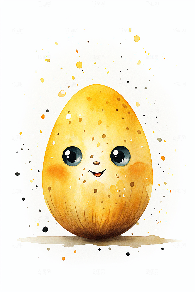 复活节彩蛋彩绘象征插画