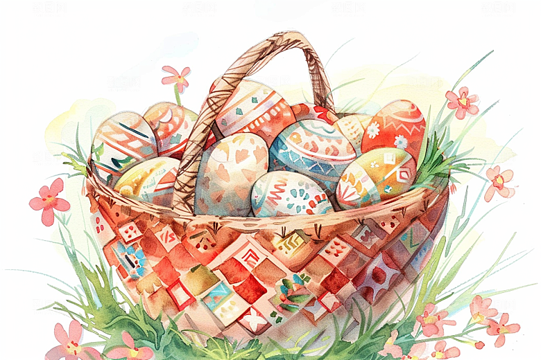 复活节彩蛋节庆象征插画