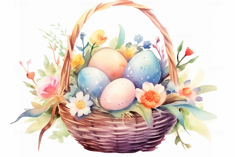 复活节彩蛋传统文化节庆插画