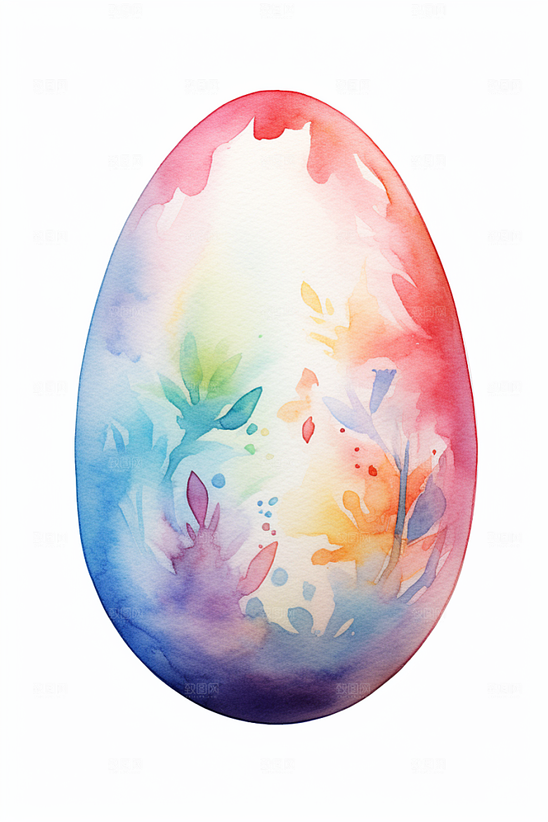 复活节彩蛋西方节日手绘插画