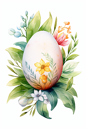 复活节彩蛋西方节日鸡蛋插画