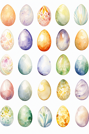 复活节彩蛋传统文化象征插画