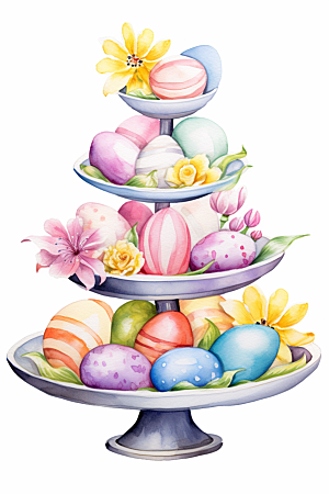 复活节彩蛋鸡蛋高清插画