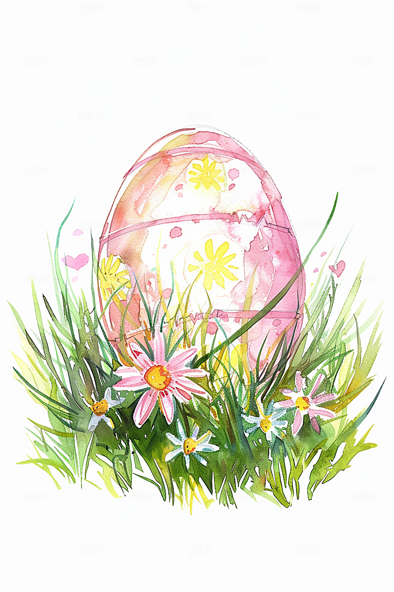 复活节彩蛋传统文化象征插画