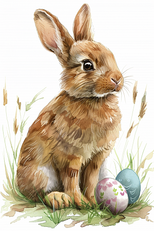 复活节兔子氛围可爱素材