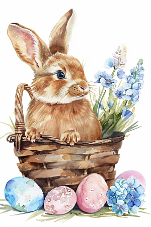 复活节兔子节日高清素材