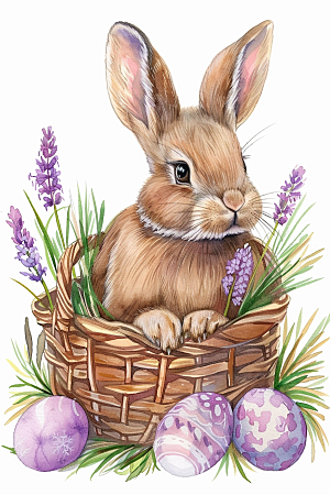 复活节兔子彩蛋节日素材