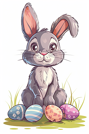 复活节兔子可爱高清素材