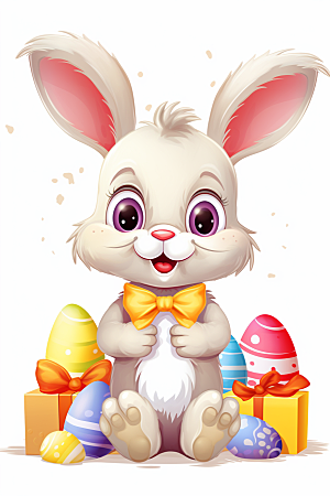 复活节兔子小动物高清素材