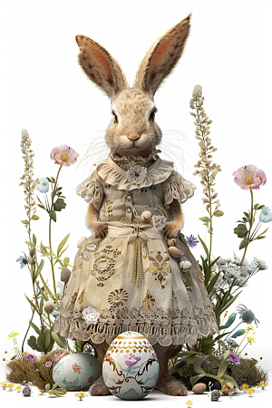 复活节兔子可爱节日素材